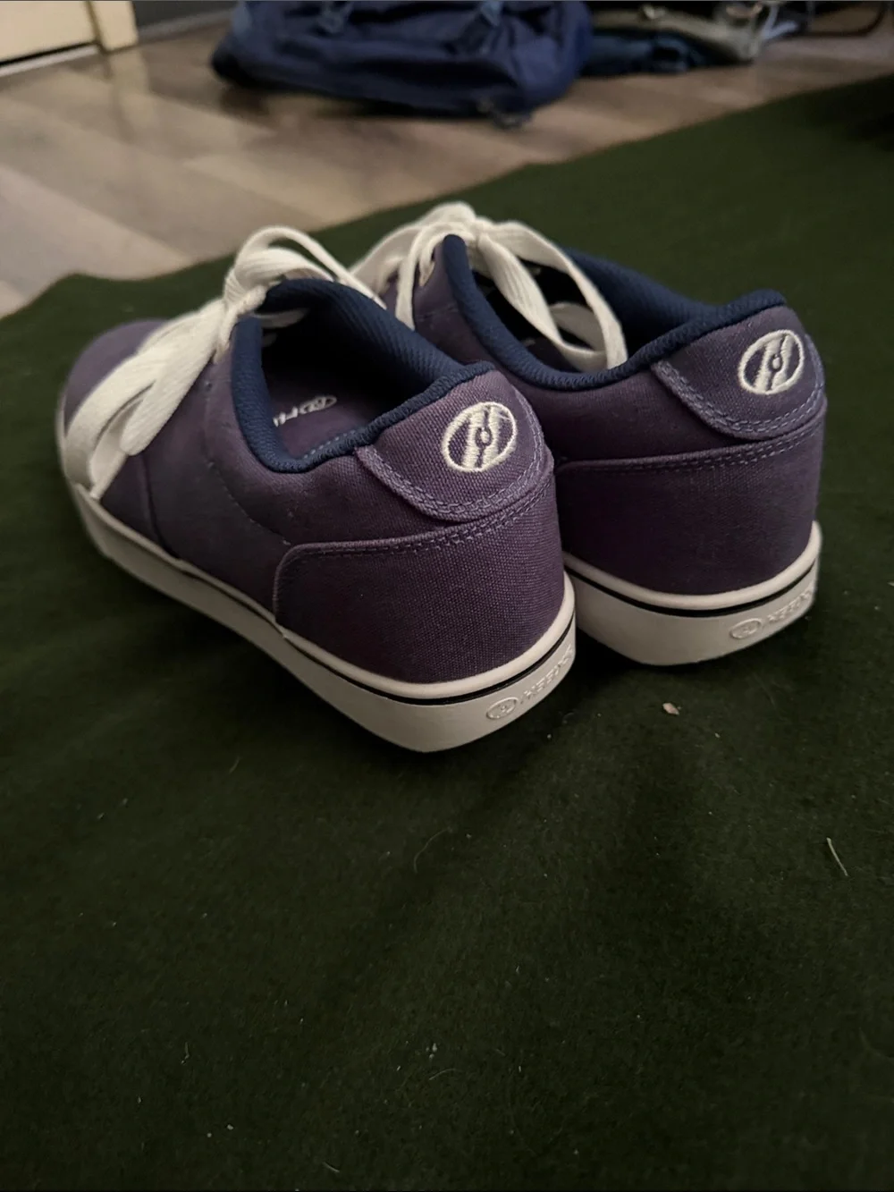 Heelys Purple Canvas Kids Sneakers with White Laces